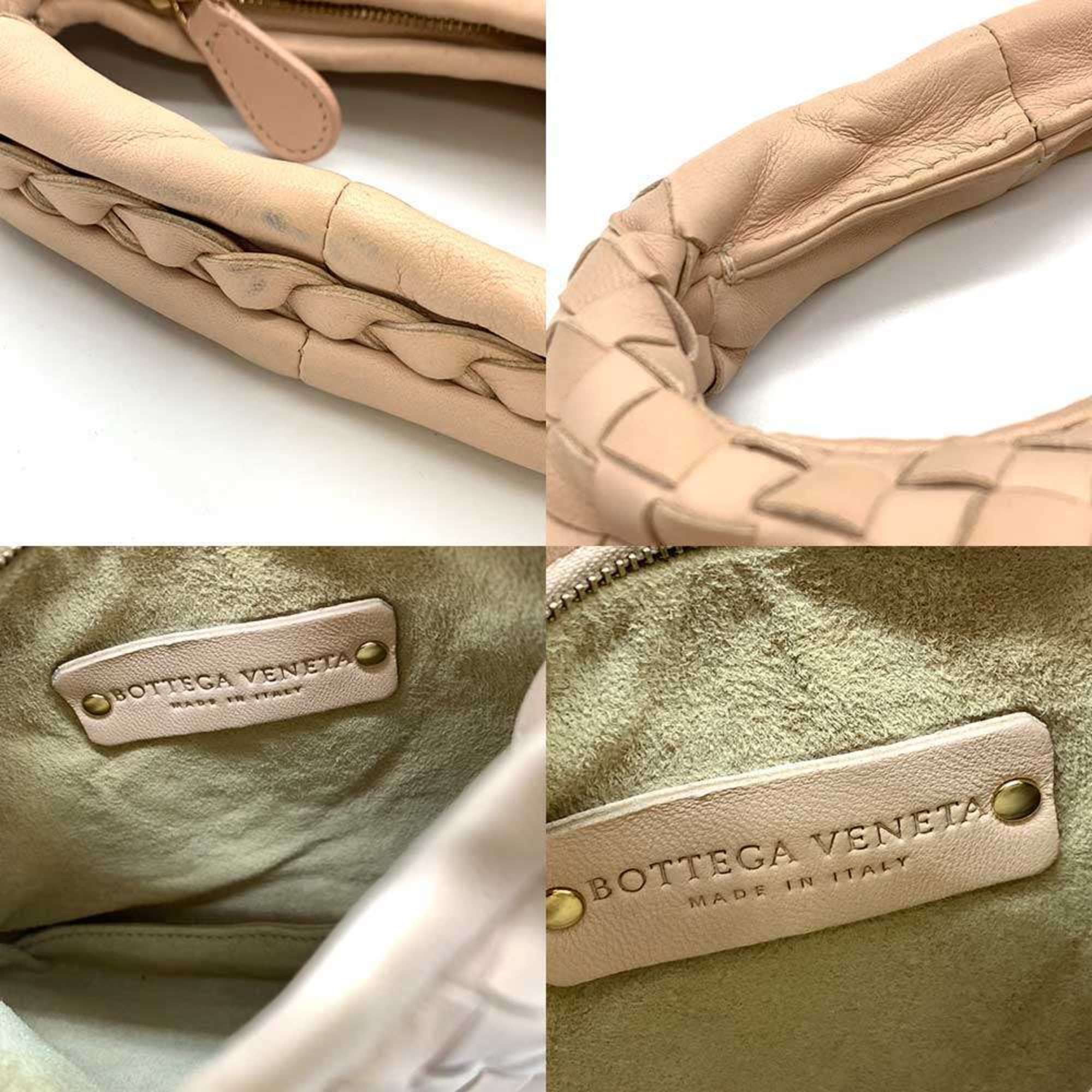 Bottega Veneta Intrecciato Handbag Leather Pink BOTTEGA VENETA