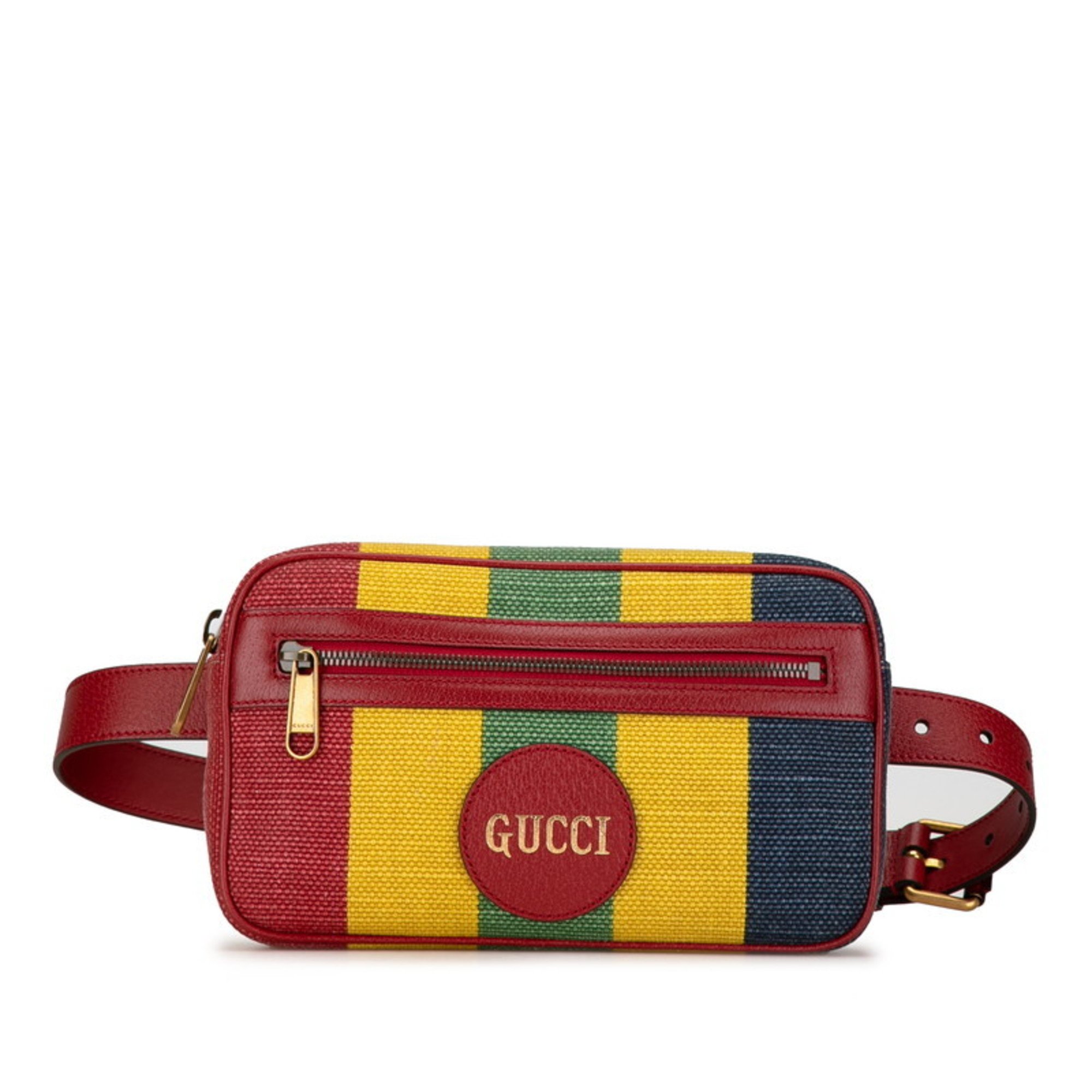 Gucci Baiadera Waist Bag Body 625895 Multicolor Canvas Leather Women's GUCCI