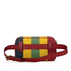 Gucci Baiadera Waist Bag Body 625895 Multicolor Canvas Leather Women's GUCCI