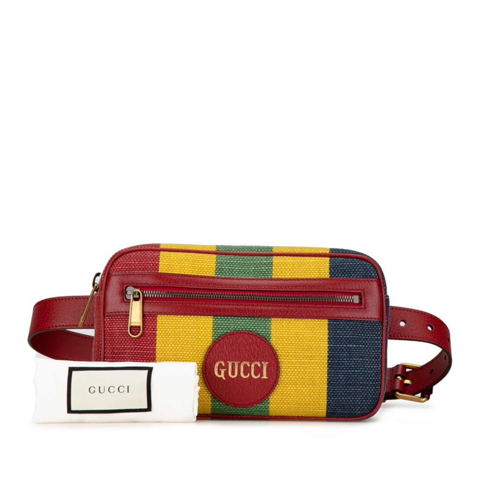 Gucci Baiadera Waist Bag Body 625895 Multicolor Canvas Leather Women's GUCCI