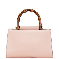 Gucci Nimfair Bamboo Sherry Line Handbag Shoulder Bag 2WAY 470271 Pink Leather Women's GUCCI