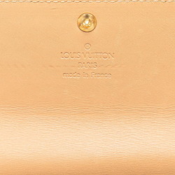 Louis Vuitton Monogram Vernis Pochette Porto Monnaie Credit Long Wallet M91174 Bronze Brown Patent Leather Women's LOUIS VUITTON