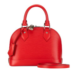 Louis Vuitton Epi Alma BB Handbag Shoulder Bag 2WAY M41160 Coquelicot Red Leather Women's LOUIS VUITTON