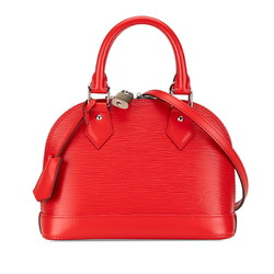 Louis Vuitton Epi Alma BB Handbag Shoulder Bag 2WAY M41160 Coquelicot Red Leather Women's LOUIS VUITTON