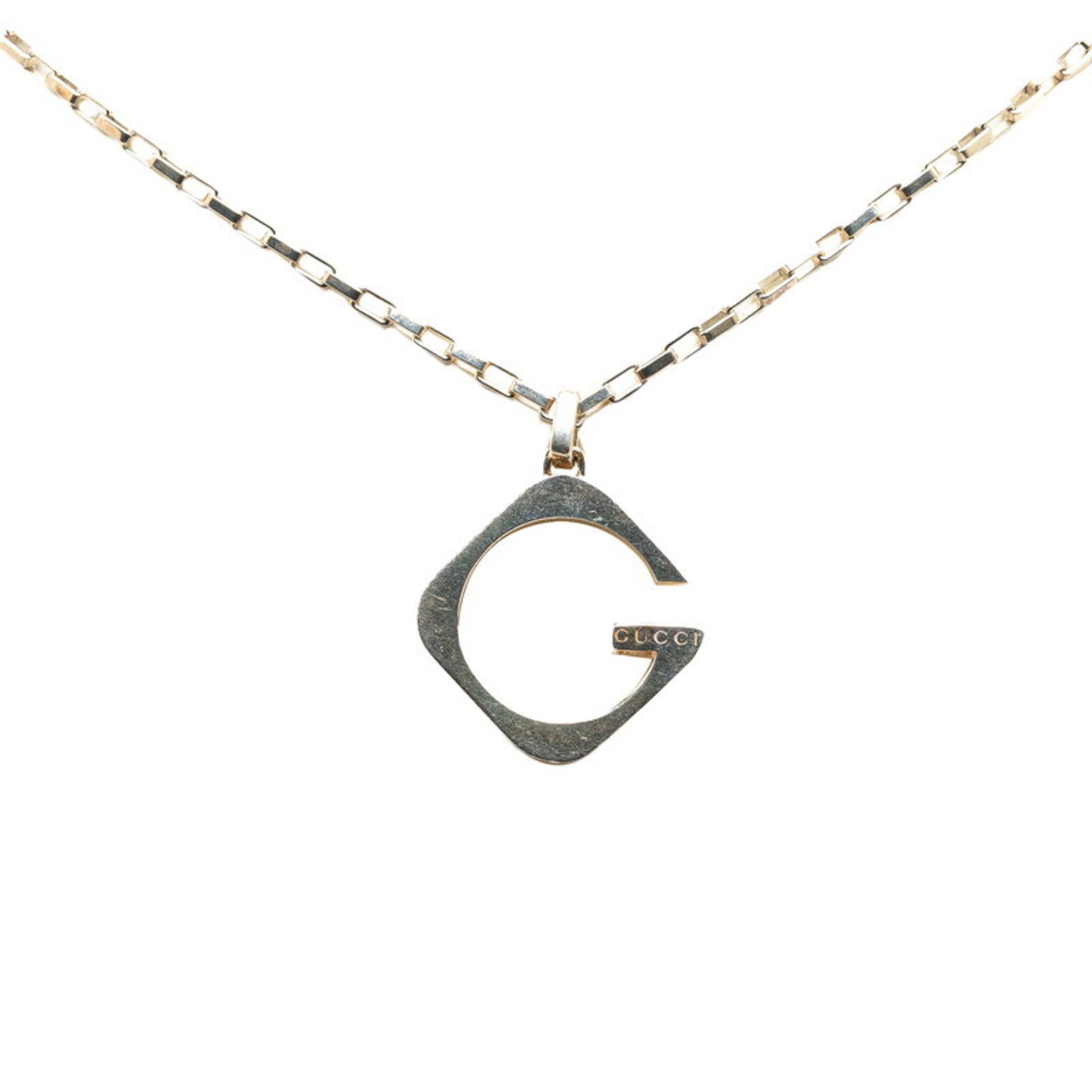 Gucci Square G Pendant Necklace 233965 SV925 Silver Women's GUCCI