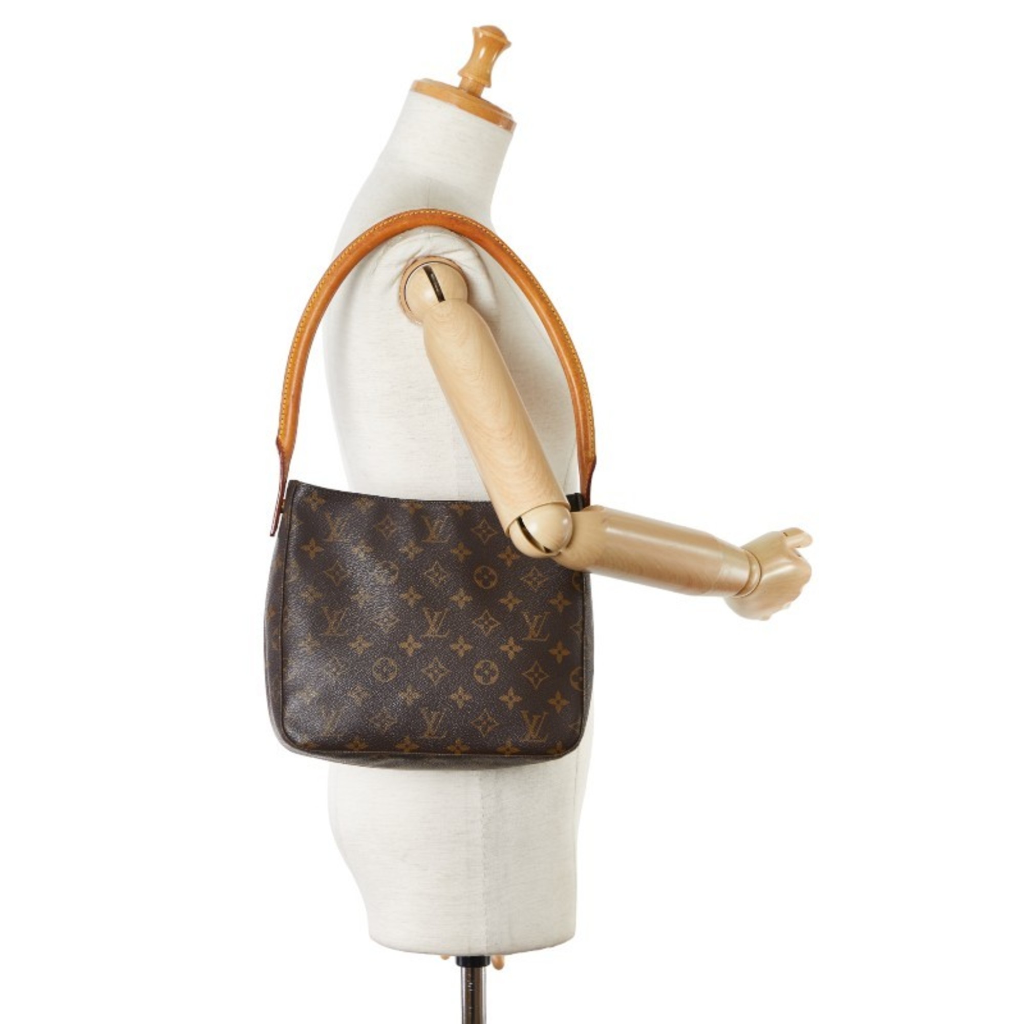 Louis Vuitton Monogram Looping MM Shoulder Bag Handbag M51146 Brown PVC Leather Women's LOUIS VUITTON