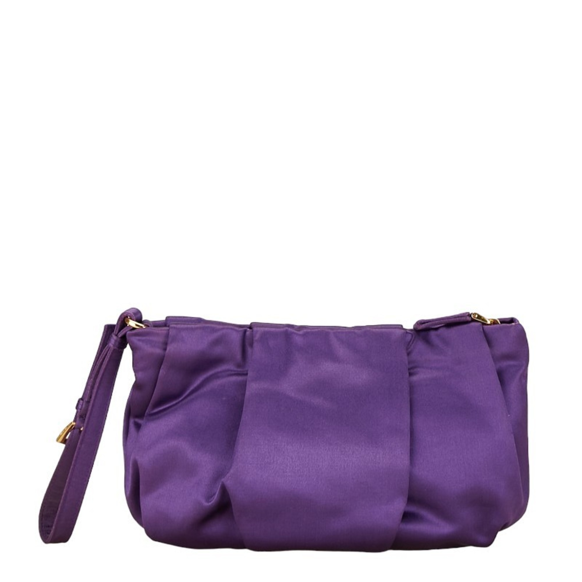 Prada Ribbon Pouch 1N1422 Purple Nylon Women's PRADA