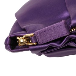 Prada Ribbon Pouch 1N1422 Purple Nylon Women's PRADA