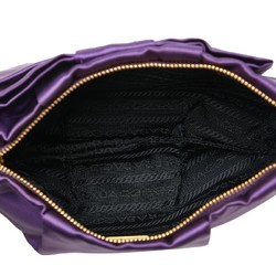 Prada Ribbon Pouch 1N1422 Purple Nylon Women's PRADA