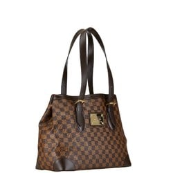 Louis Vuitton Damier Hampstead MM Handbag Shoulder Bag N51204 Brown PVC Women's LOUIS VUITTON