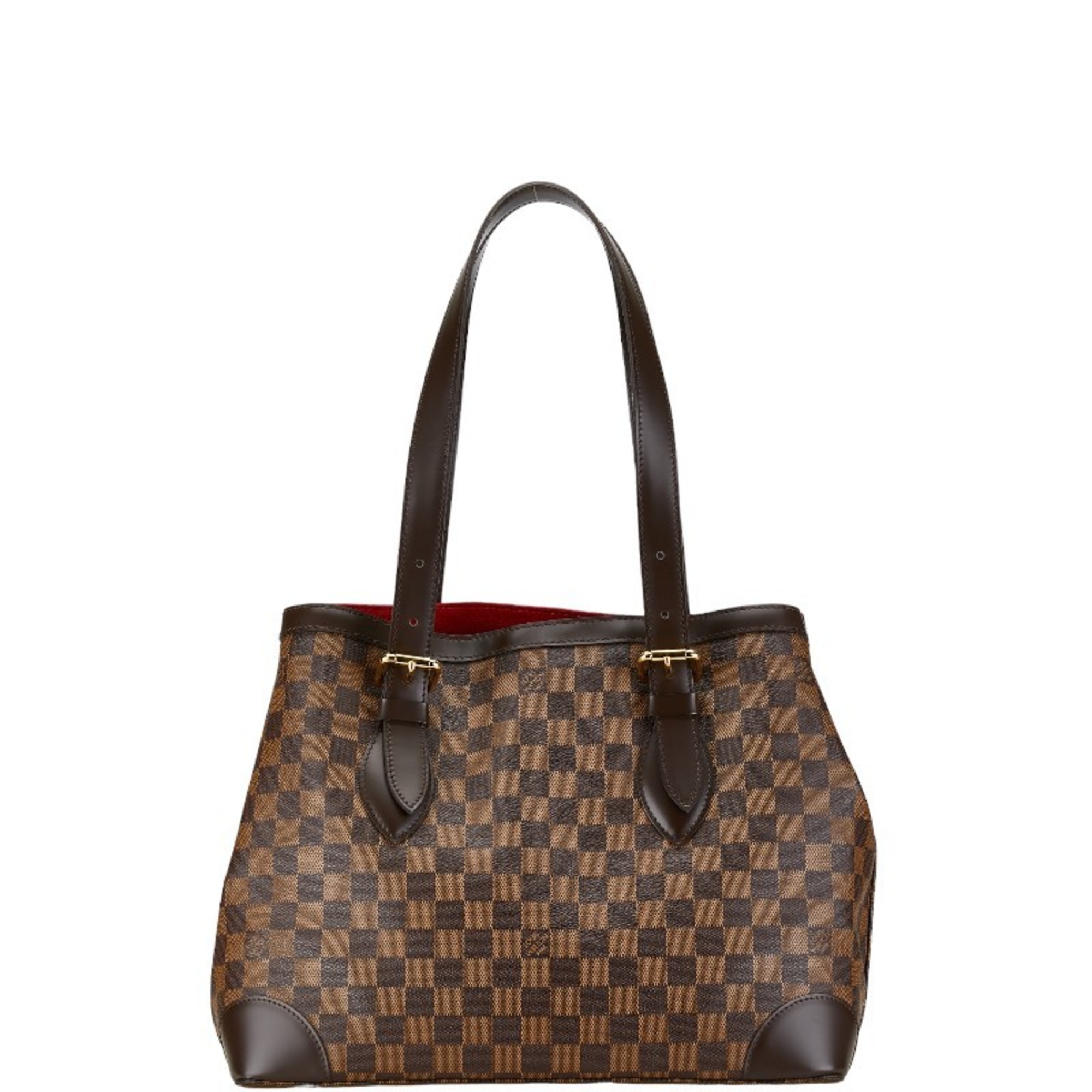 Louis Vuitton Damier Hampstead MM Handbag Shoulder Bag N51204 Brown PVC Women's LOUIS VUITTON