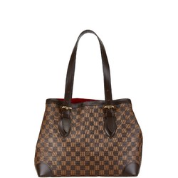 Louis Vuitton Damier Hampstead MM Handbag Shoulder Bag N51204 Brown PVC Women's LOUIS VUITTON