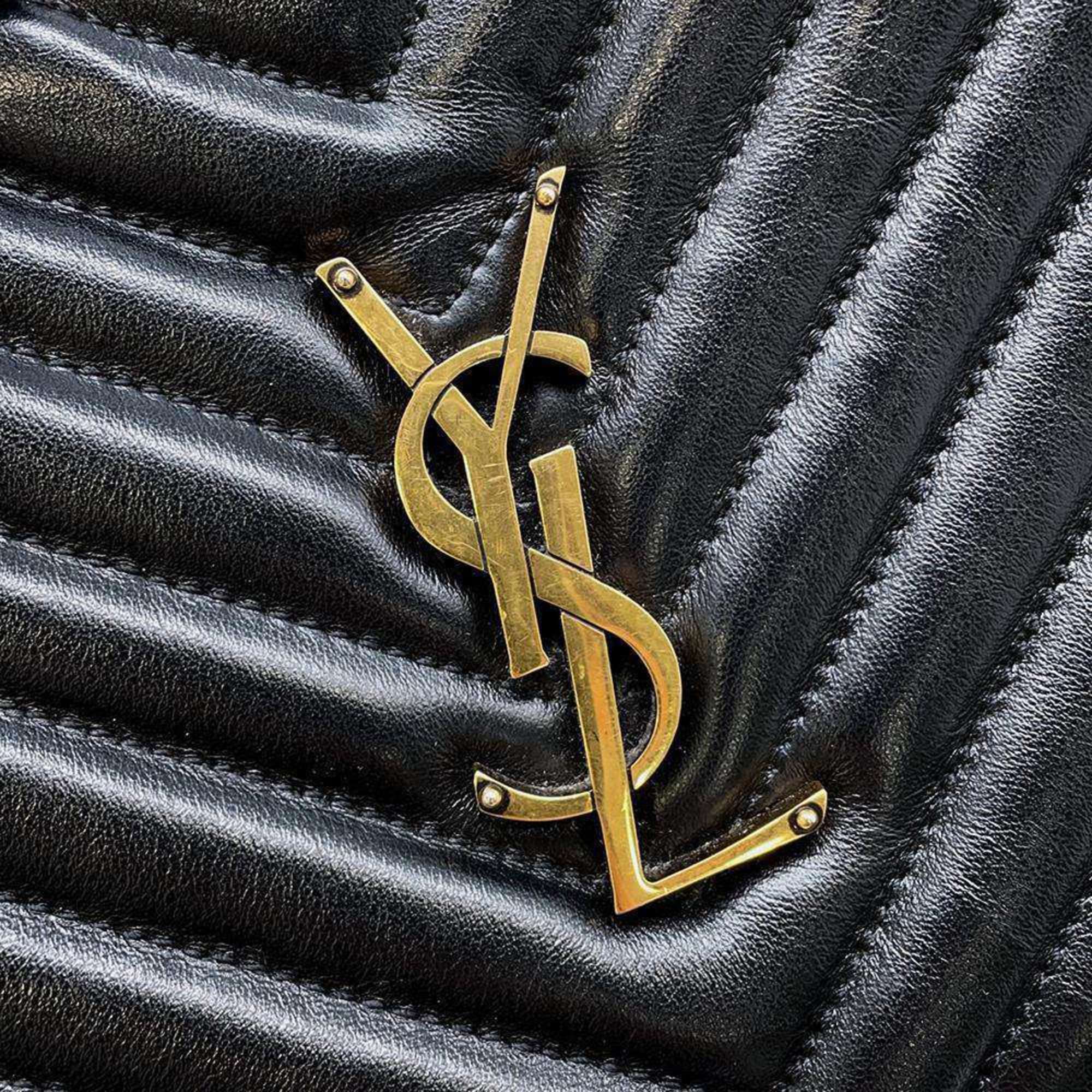 Yves Saint Laurent Saint Laurent Paris Shoulder Bag Monogram Lou 574494 Camera Black SAINT LAURENT PARIS