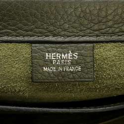 Hermes Tote Bag Cabas 40 Vert Taurillon Clemence □E Stamp HERMES