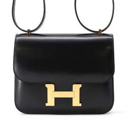 Hermes Constance 3 Shoulder Bag Miroir Black Box Calf B Stamp