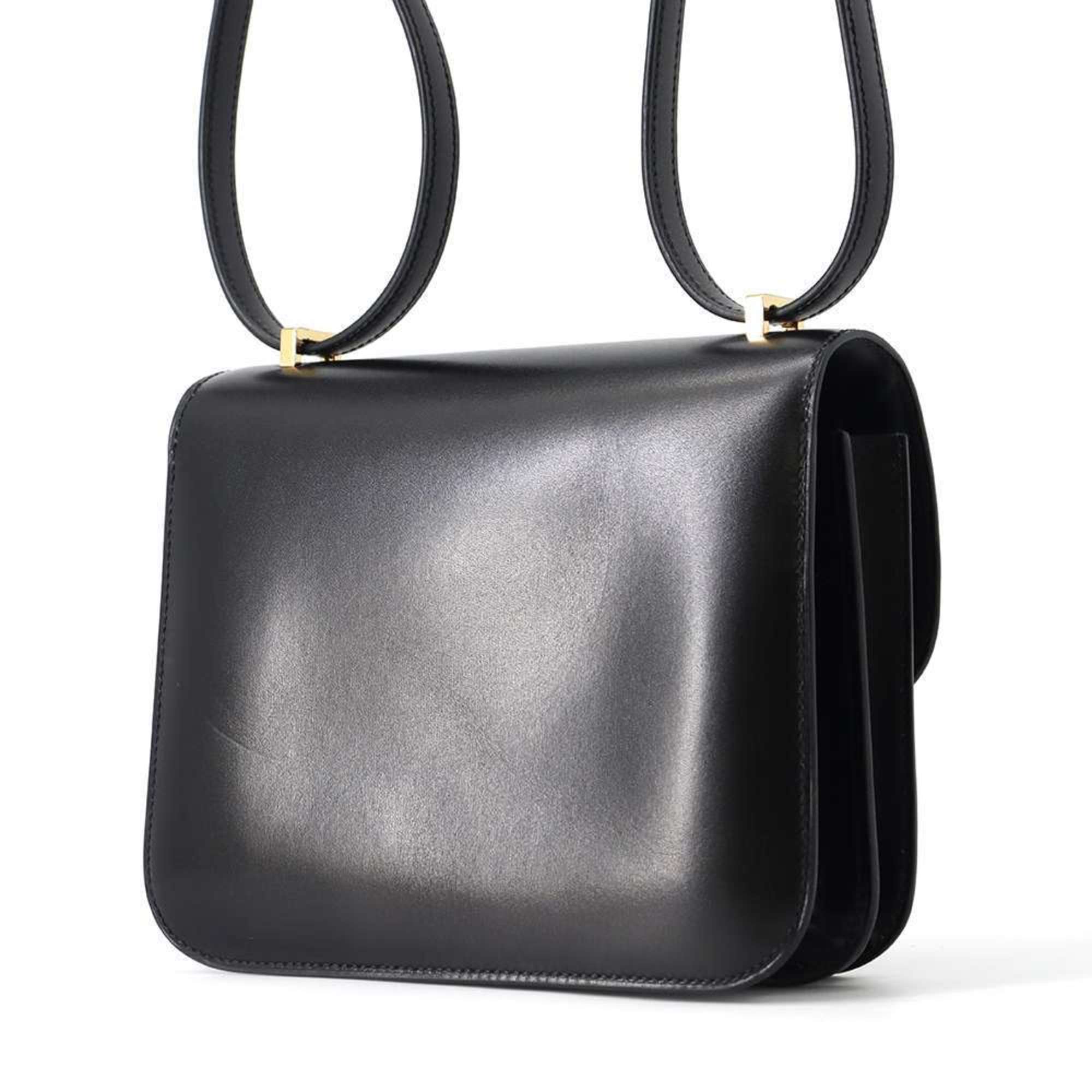 Hermes Constance 3 Shoulder Bag Miroir Black Box Calf B Stamp