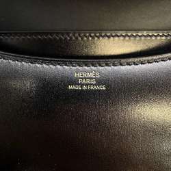 Hermes Constance 3 Shoulder Bag Miroir Black Box Calf B Stamp