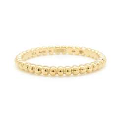 Van Cleef & Arpels Ring Perlée Gold Pearl Small K18YG Yellow Size 55 VCARN95Q00