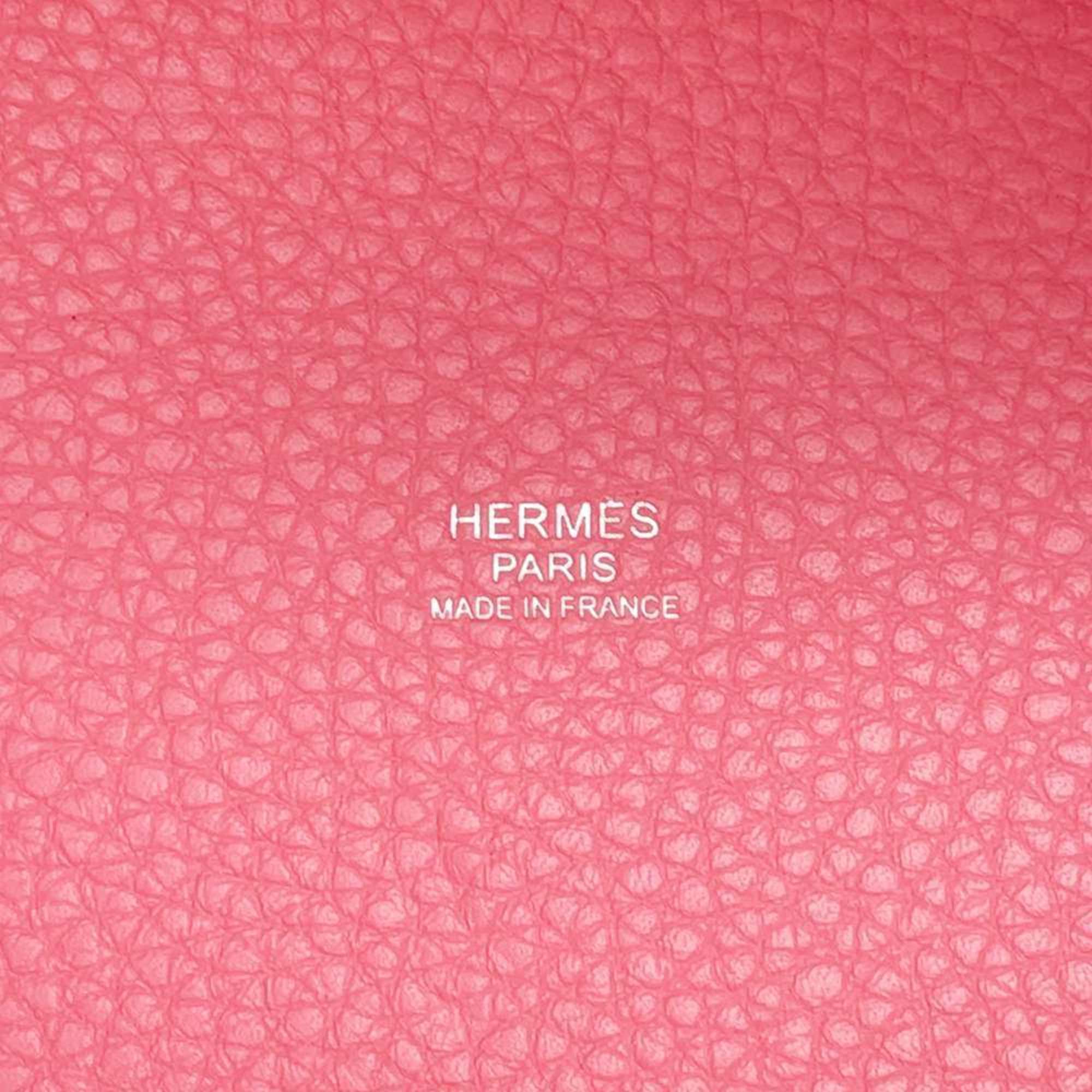 Hermes handbag Picotin Lock MM Rose Azalee Taurillon Clemence Y stamp Ladies