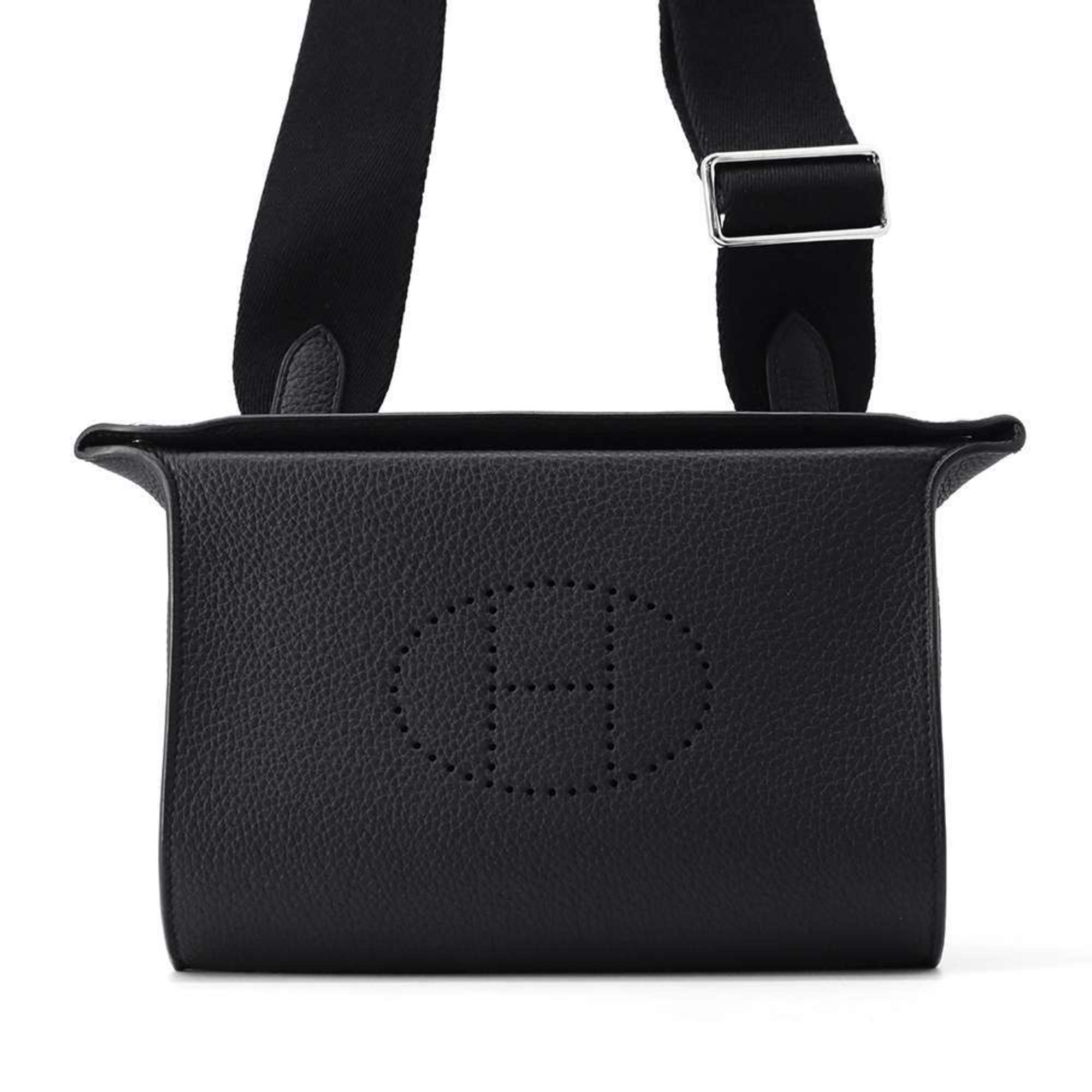 Hermes Shoulder Bag Vide Poche Black Togo B Stamp HERMES