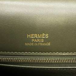 Hermes handbag Kelly 35 Gillies inner stitching olive tadelakt swift □Q stamp ladies 2way shoulder