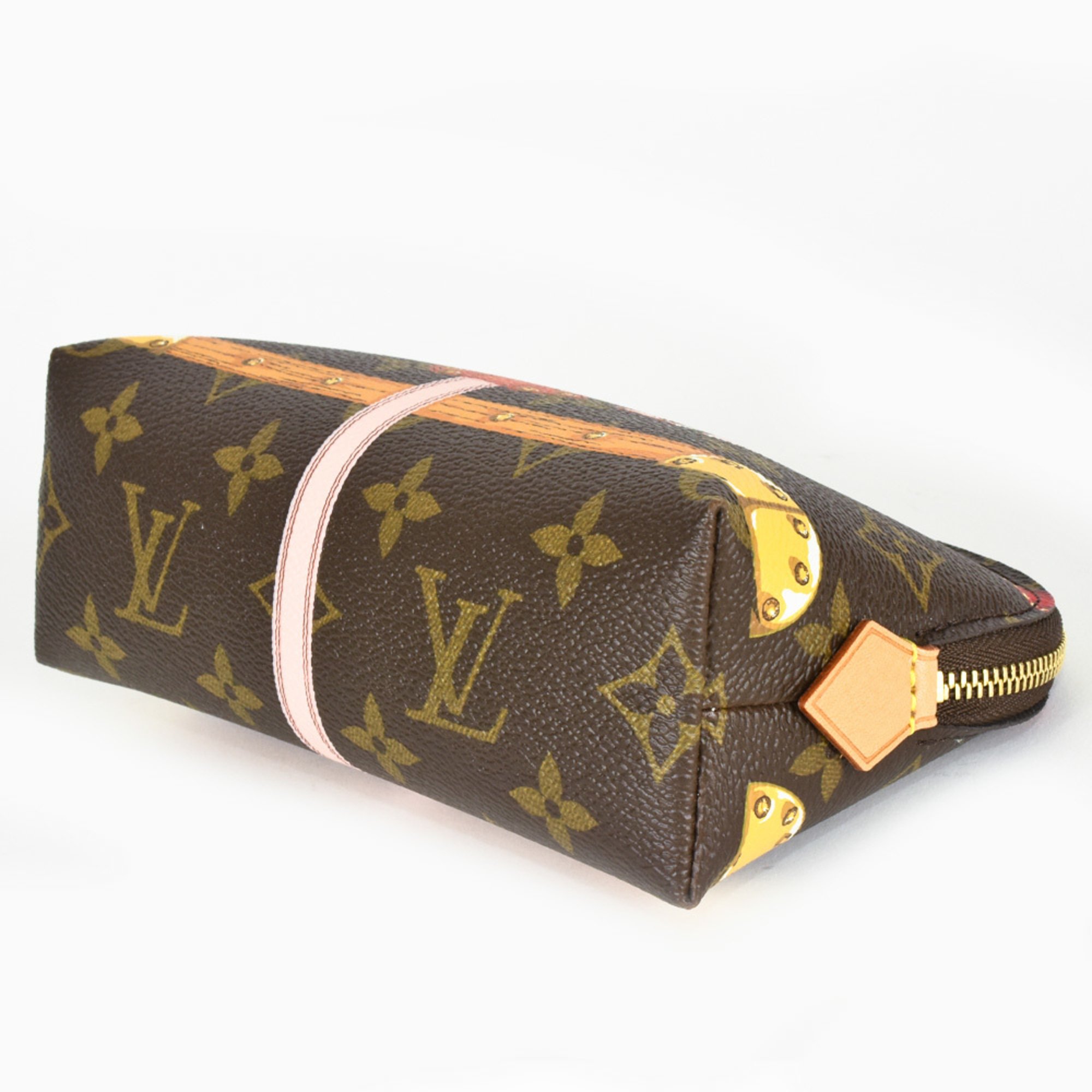 Louis Vuitton LOUIS VUITTON Pochette Tick Summer Trunk Collection Pouch Monogram Canvas M43615 RFID (IC chip) built-in