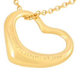 Tiffany & Co. Elsa Peretti Heart Necklace K18YG 40cm 2.9g Women's