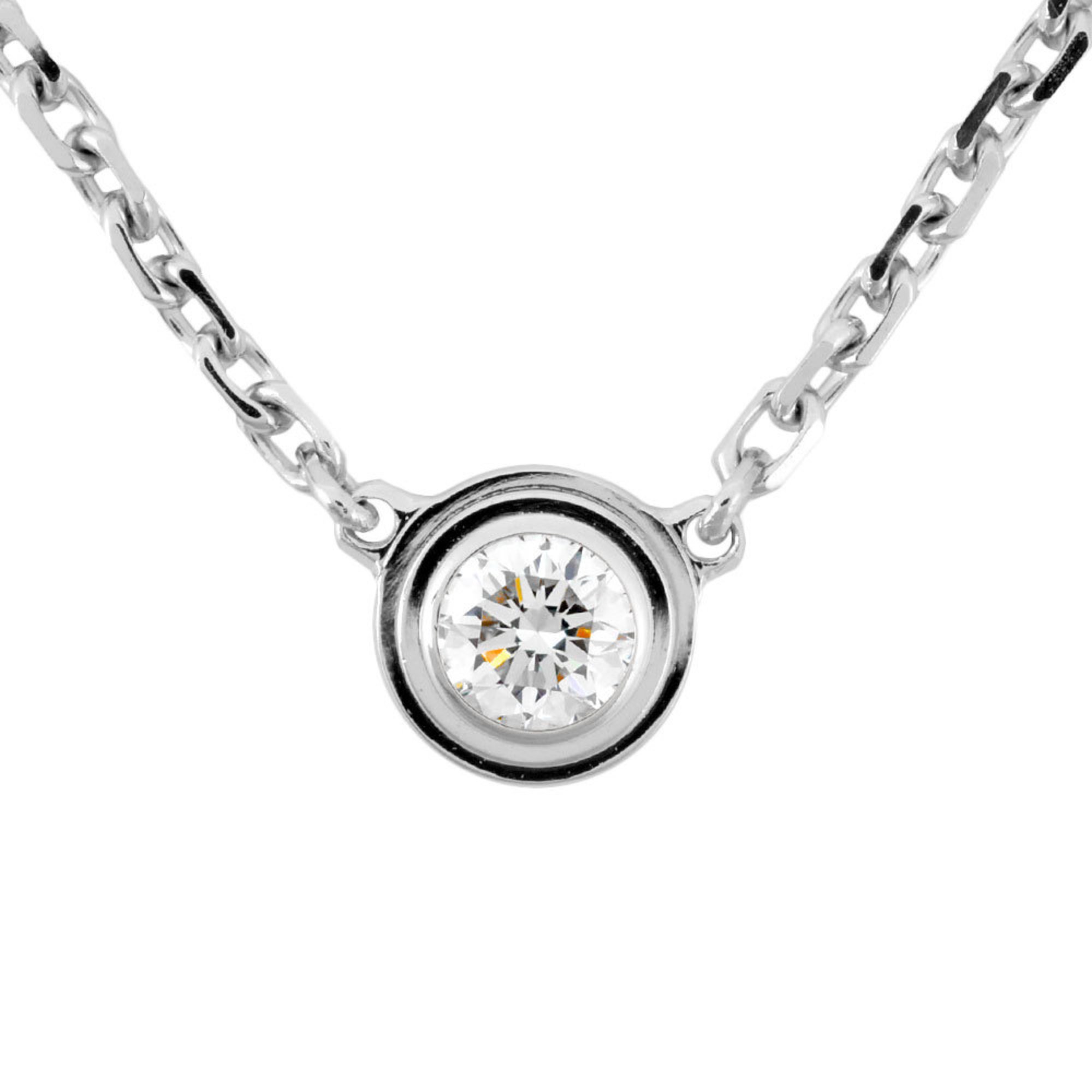 Cartier Amour Necklace Diamond K18YG XS 41cm 3.8mm 2.2g Diamant Legende Ladies