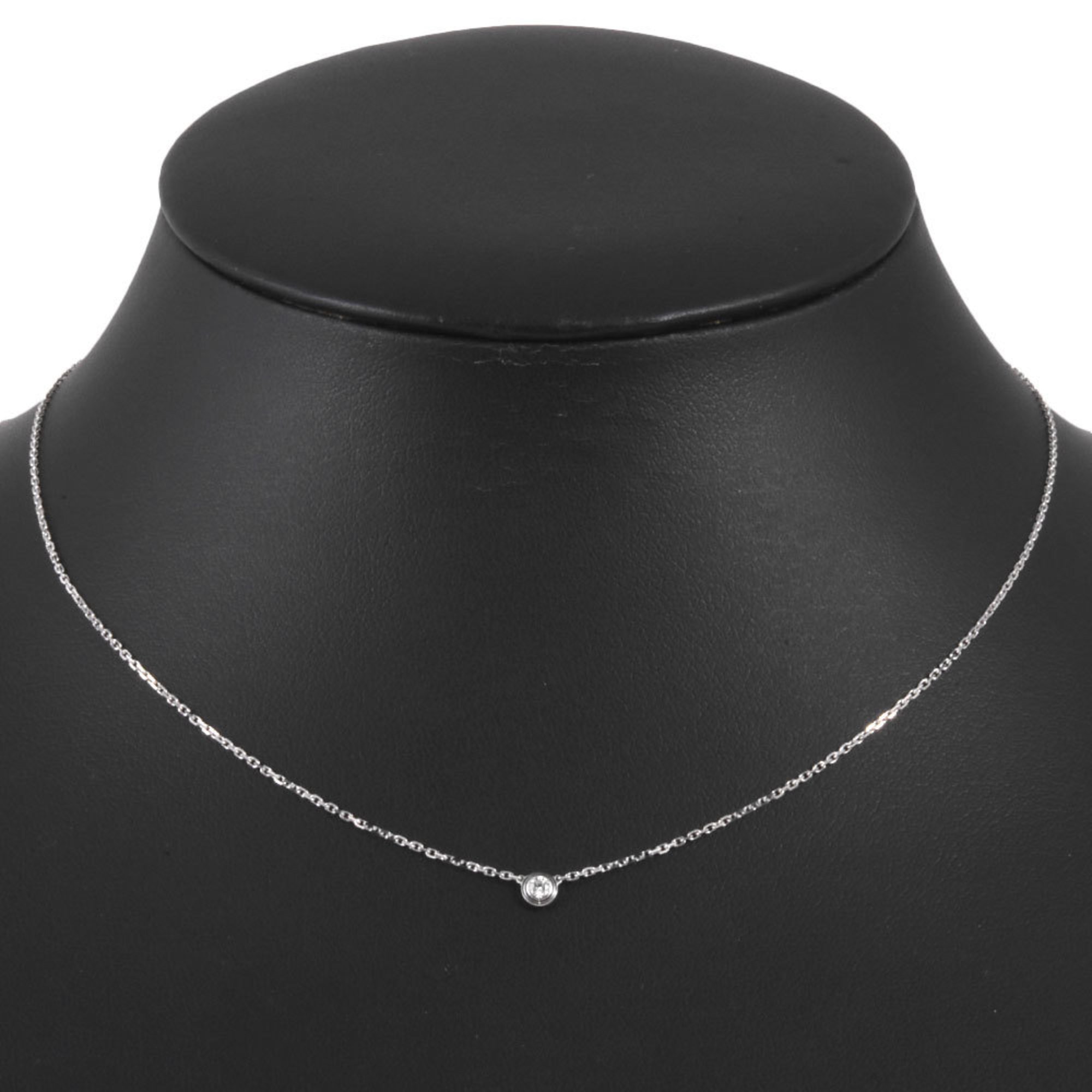 Cartier Amour Necklace Diamond K18YG XS 41cm 3.8mm 2.2g Diamant Legende Ladies