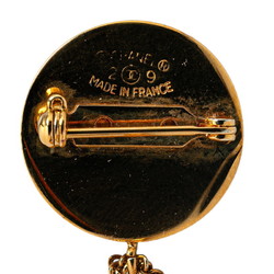 Chanel Matelasse Coco Mark Swing Brooch Gold Plated Women's CHANEL