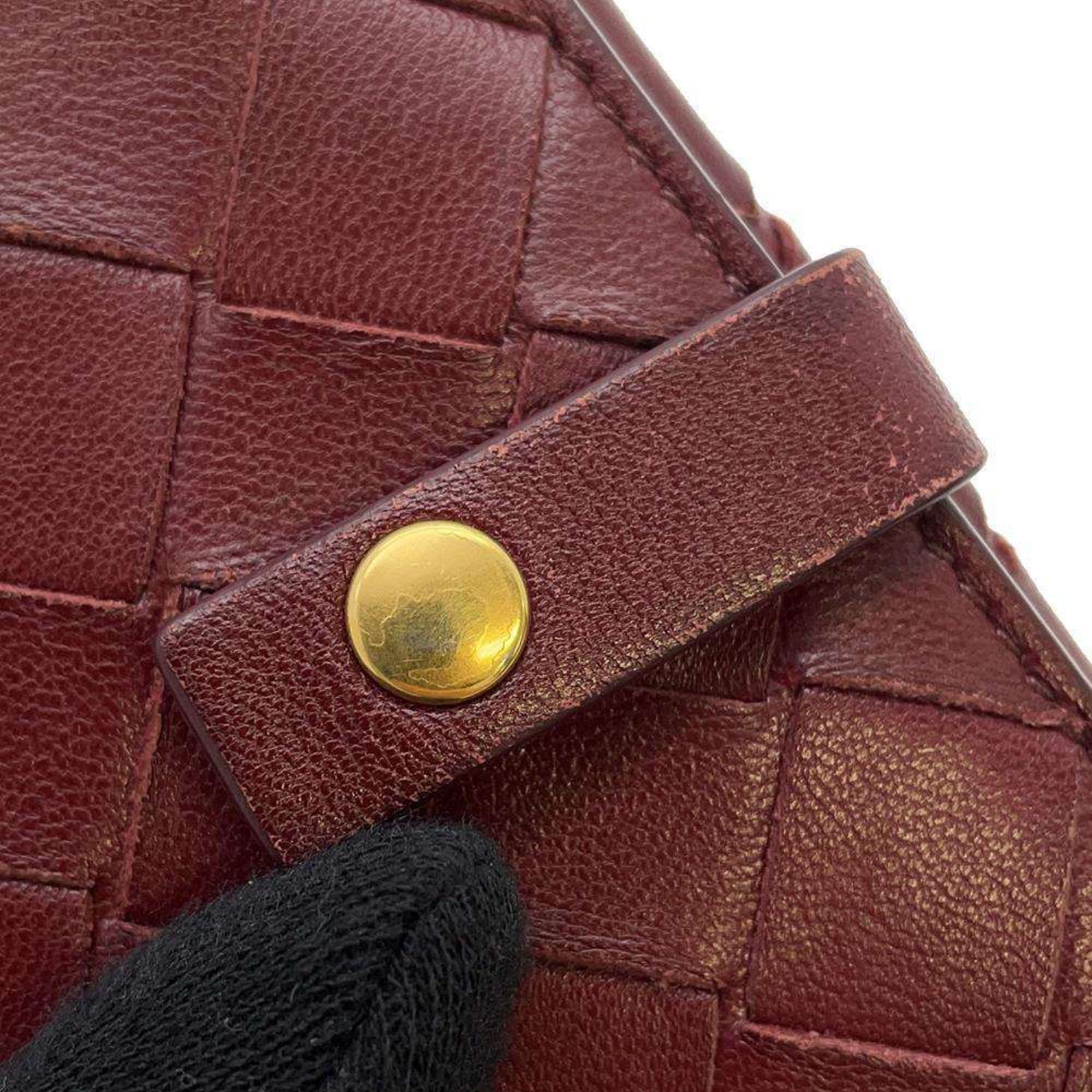 Bottega Veneta Long Wallet Intrecciato Leather 608072 BOTTEGA VENETA Red WALLET