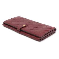 Bottega Veneta Long Wallet Intrecciato Leather 608072 BOTTEGA VENETA Red WALLET