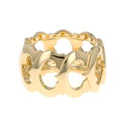 Cartier Ring C de Diamond K18YG Yellow Gold Size 59