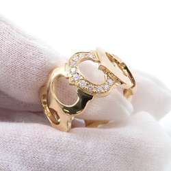 Cartier Ring C de Diamond K18YG Yellow Gold Size 59