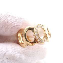 Cartier Ring C de Diamond K18YG Yellow Gold Size 59