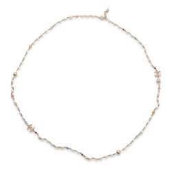Chanel Necklace Coco Mark Fake Pearl Metal A 20C CHANEL Women's