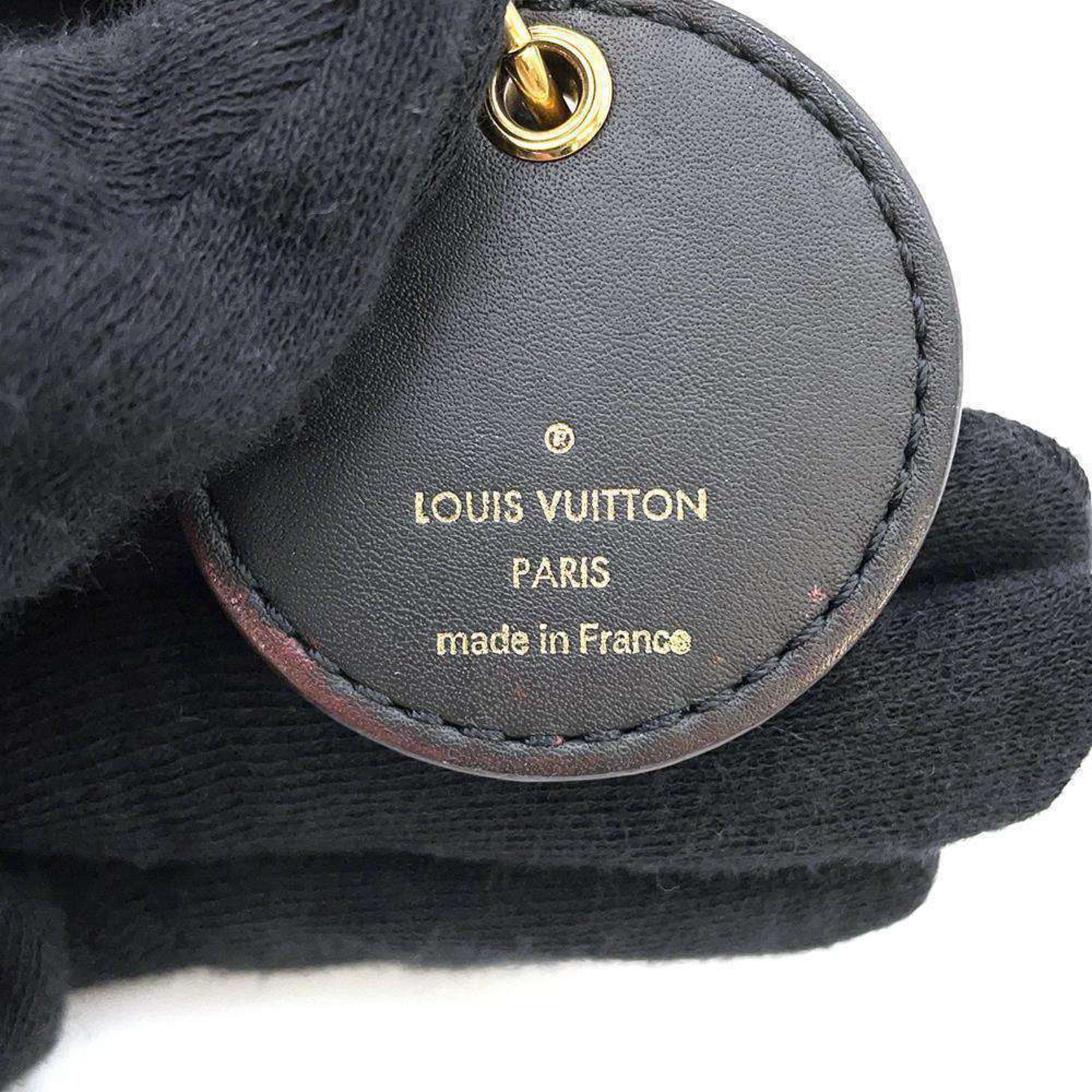 Louis Vuitton Keychain Monogram Reverse Giant Illustre M69317 Bag Charm Black Accessories LOUIS VUITTON