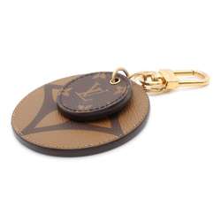 Louis Vuitton Keychain Monogram Reverse Giant Illustre M69317 Bag Charm Black Accessories LOUIS VUITTON