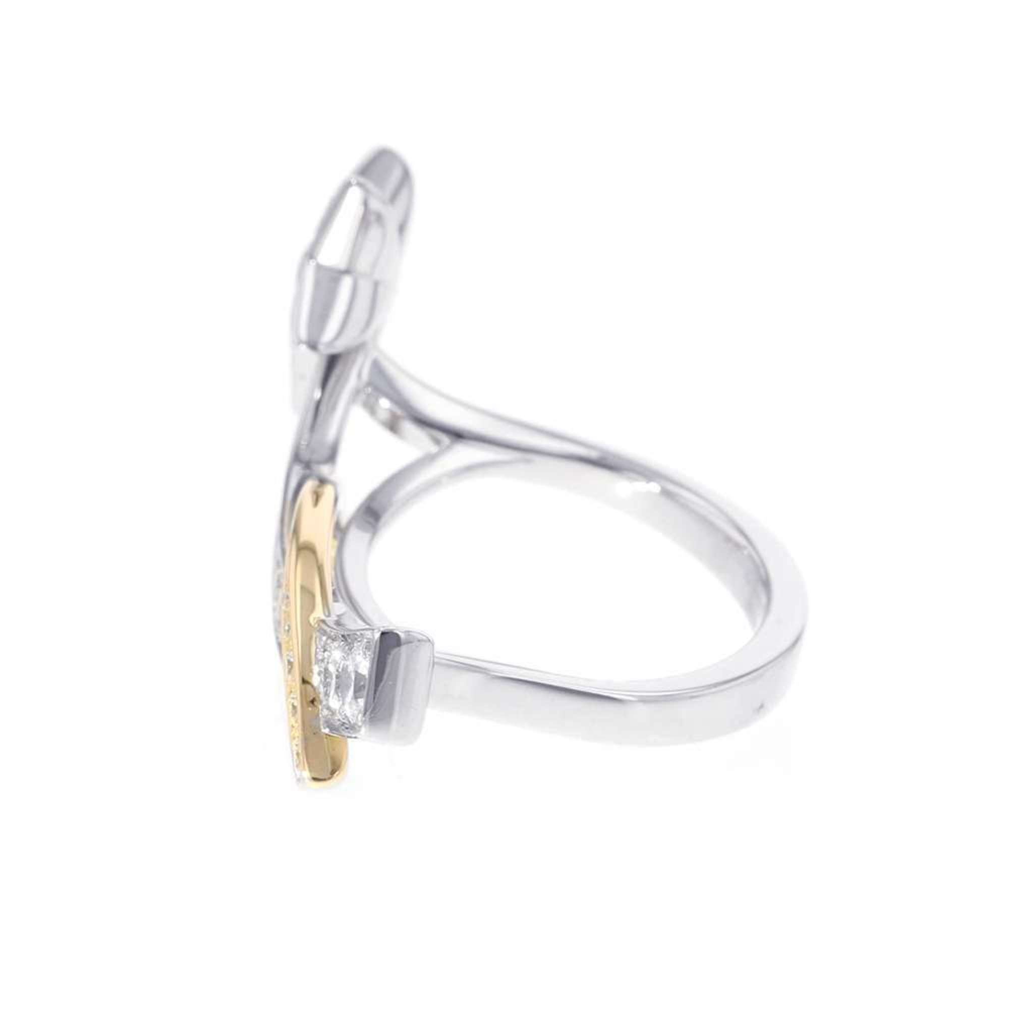 CHANEL Ring Comet Diamond K18YG K18WG Size 52 J10866 Chanel Collection Yellow Gold White