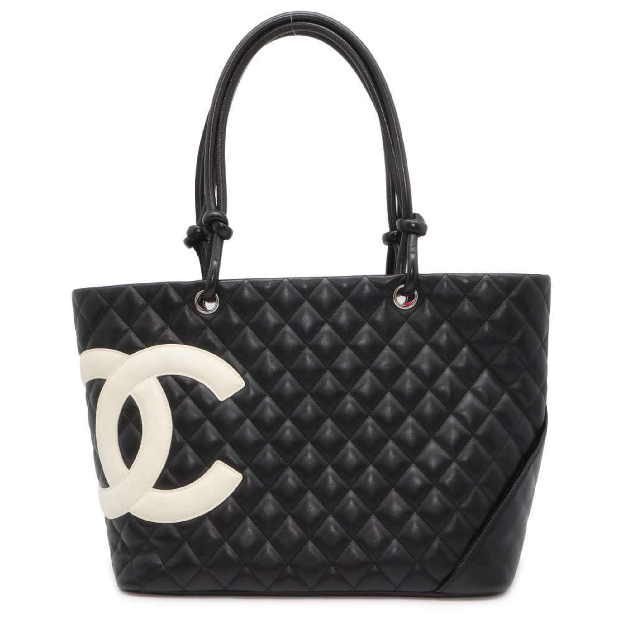 Chanel Tote Bag Cambon Line Large Coco Mark A25169 Shoulder Black Women's CHANEL