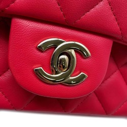 Chanel Chain Shoulder Bag Coco Mark Matelasse Lambskin A69900 CHANEL Flap Women's