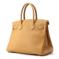 Hermes Birkin 30 Natural Sable Togo □Q Stamp HERMES Handbag Women's