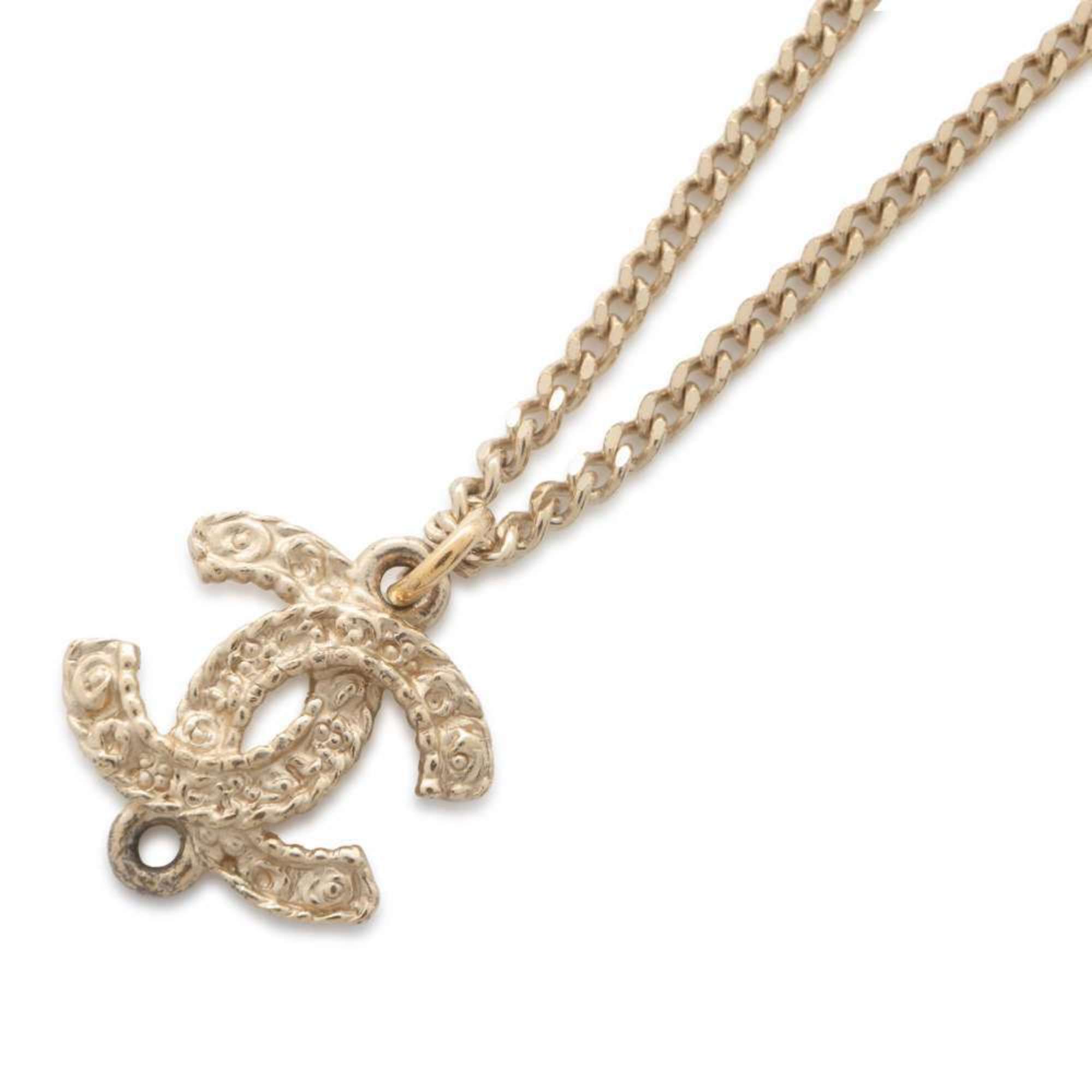 Chanel Necklace Coco Mark Metal A18V CHANEL Women's