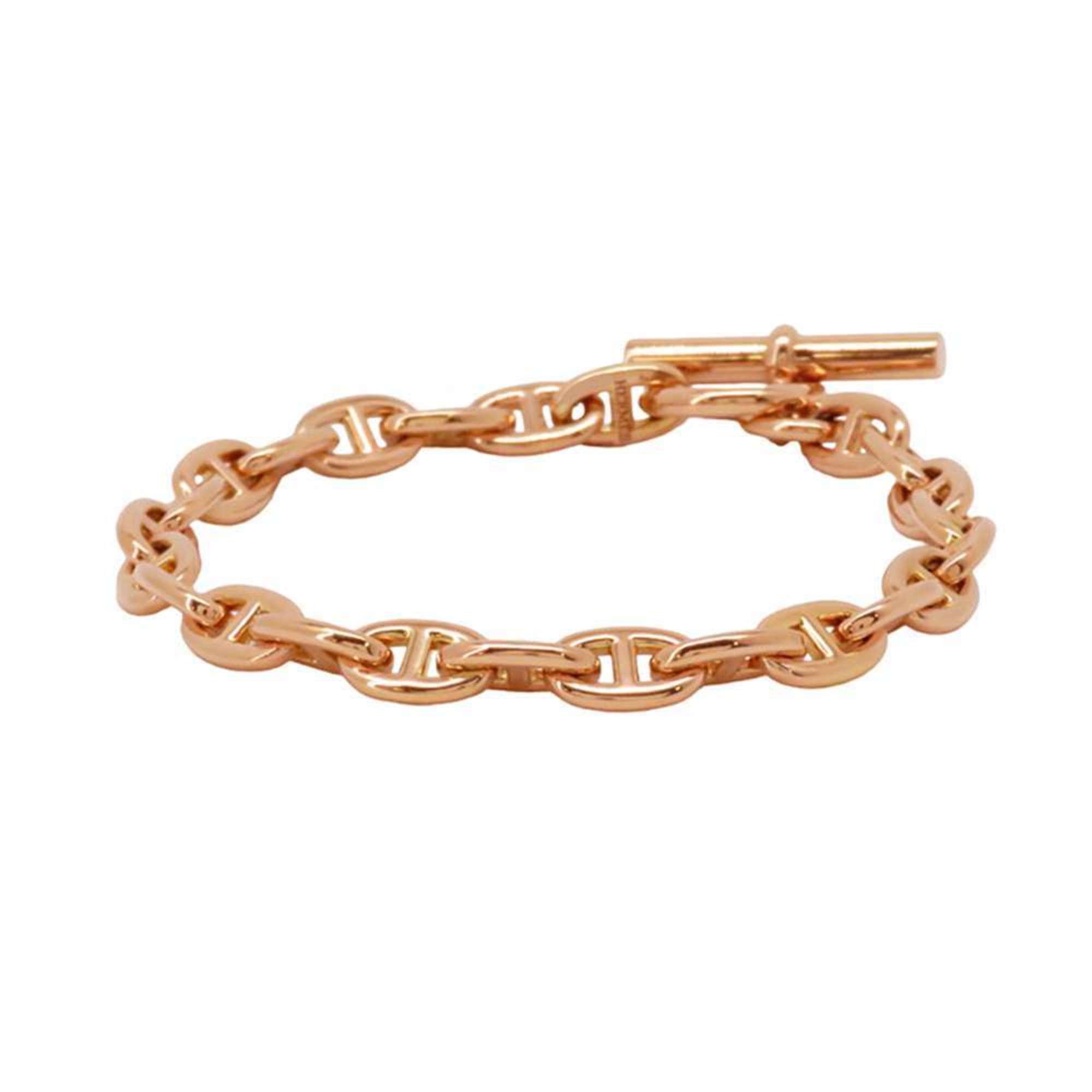 Hermes bracelet Chaine d'Ancre TPM 24 links K18PG pink gold HERMES