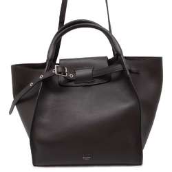 Celine handbag, big bag, small, long strap, leather, 183313U, 2way shoulder Celine, women's, CELINE