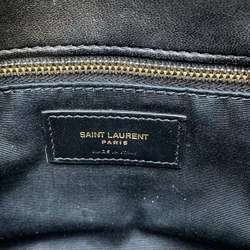 Saint Laurent Chain Shoulder Bag Puffer Leather 759337 2way Black SAINT LAURENT PARIS