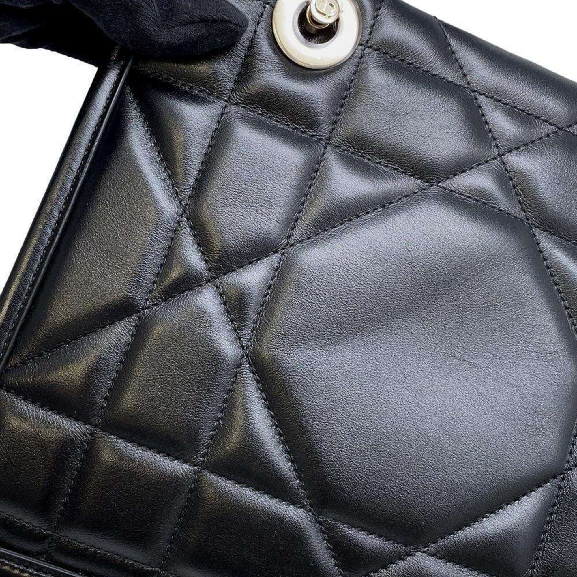 Christian Dior Tote Bag Essential Archi Cannage Small M8720OZVJ Black Sale Item Women's