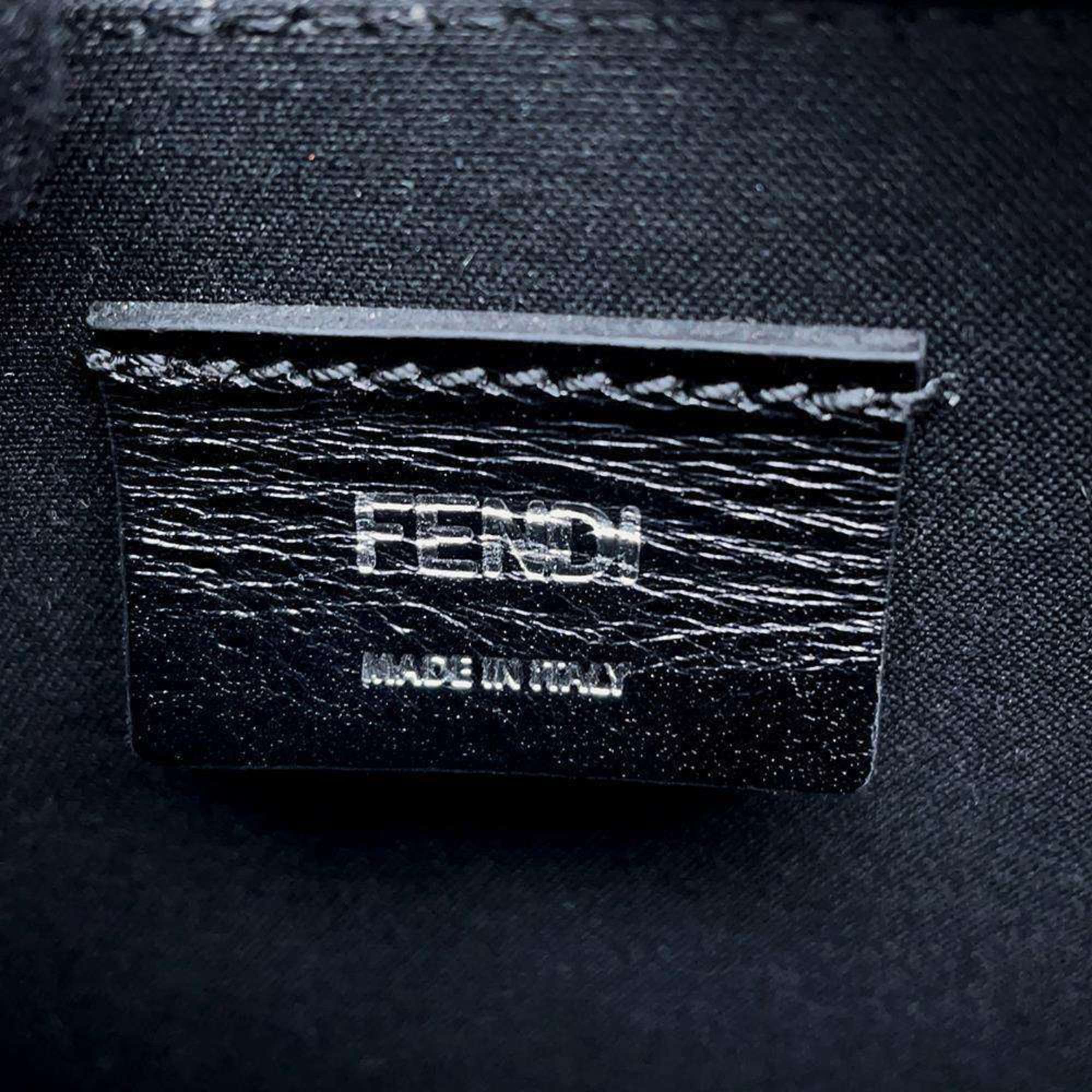 FENDI Shoulder Bag Zucca Organizer 7M0357 Camera Black Men's