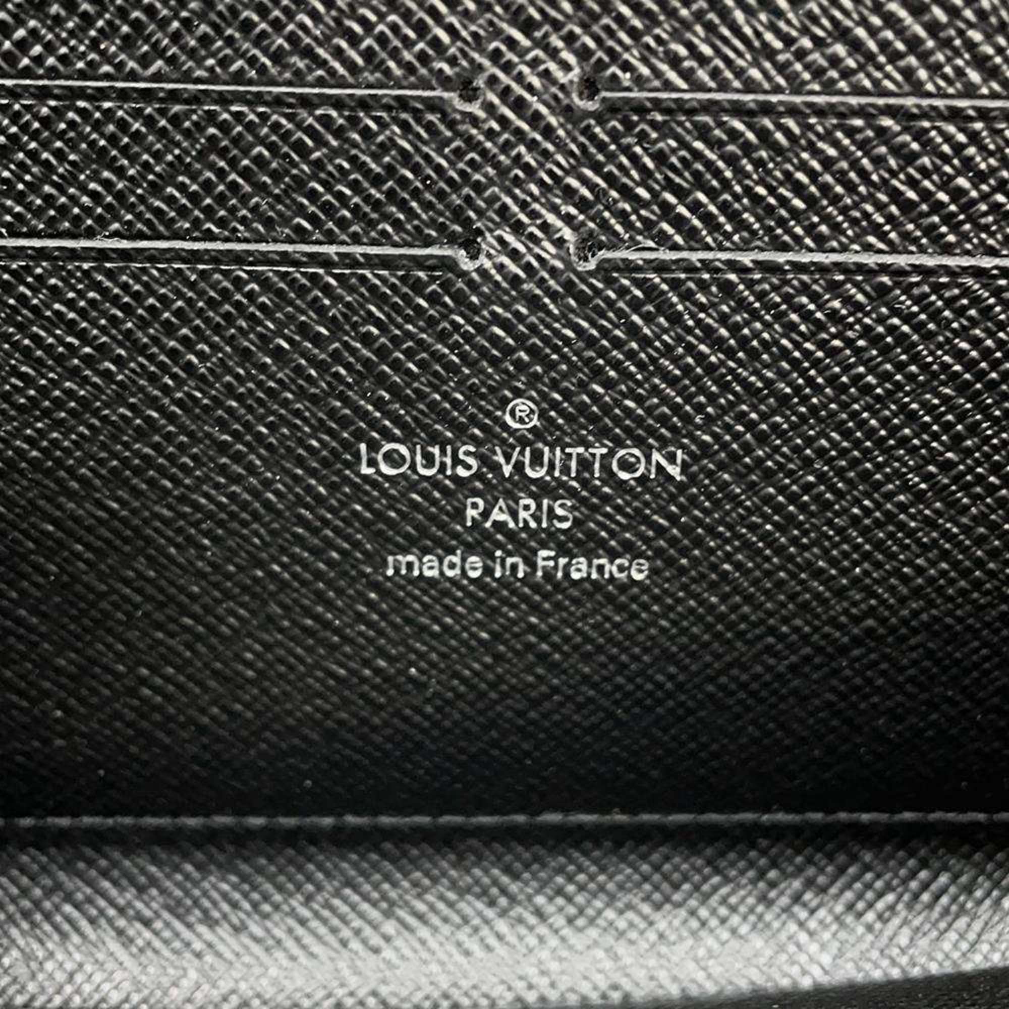 Louis Vuitton Long Wallet Epi Portefeuille Clemence M60915 LOUIS VUITTON Black Women's WALLET