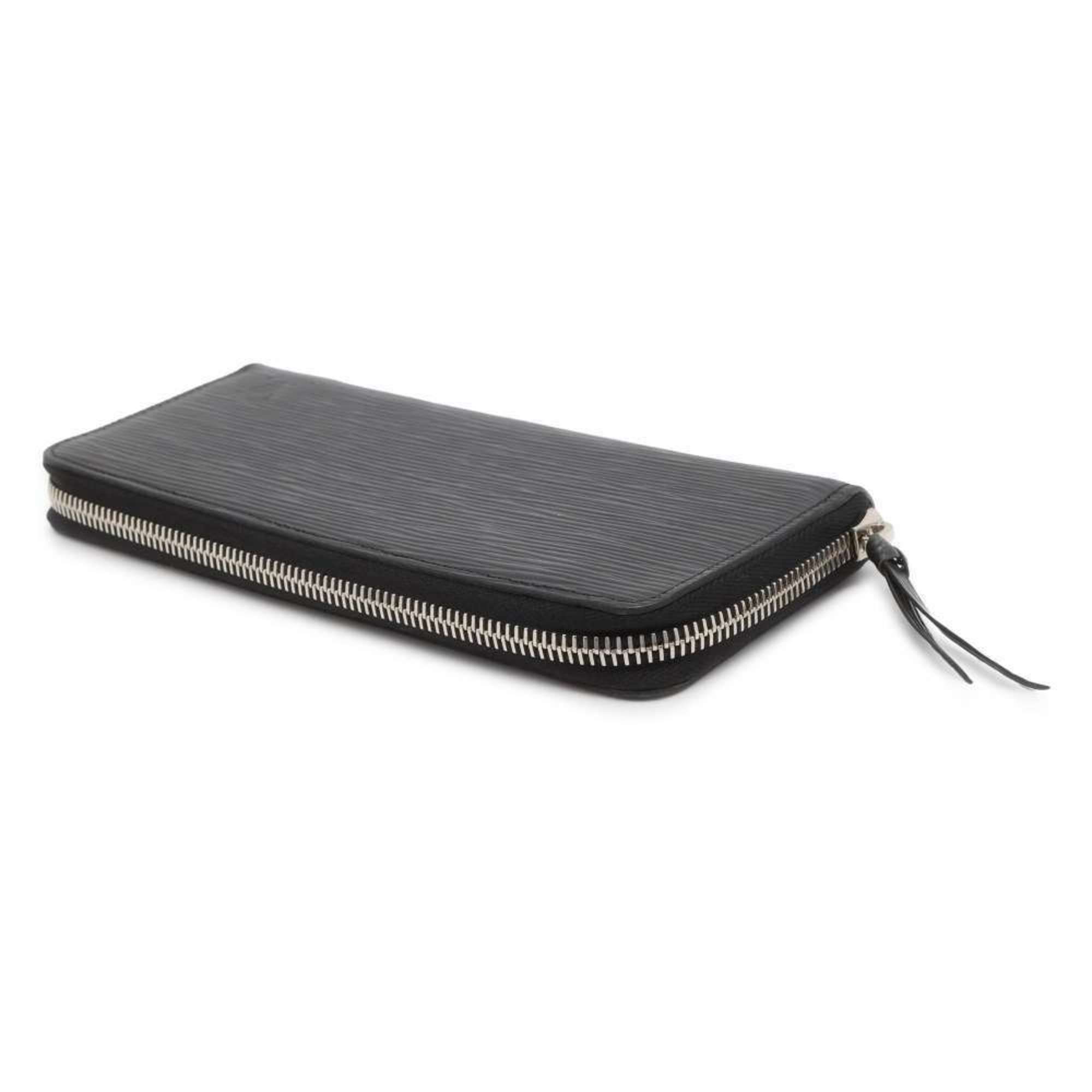 Louis Vuitton Long Wallet Epi Portefeuille Clemence M60915 LOUIS VUITTON Black Women's WALLET